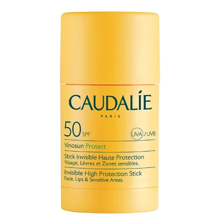 Caudalie Vinosun Protect, unsichtbarer Hochschutz-Stift, SPF 50, 15 g + unsichtbare, leichte, sehr hoch schützende Creme, SPF 50+, 20 ml gratis