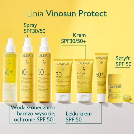 Caudalie Vinosun Protect, unsichtbarer Hochschutz-Stift, SPF 50, 15 g + unsichtbare, leichte, sehr hoch schützende Creme, SPF 50+, 20 ml gratis