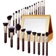 Jessup Zinfandel Set de brochas de maquillaje T285, 25 piezas + cofre