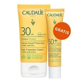 Caudalie Vinosun Protect, onzichtbare crème met hoge bescherming, SPF 30, 50 ml + onzichtbare, lichte crème met zeer hoge bescherming, SPF 50+, 20 ml gratis
