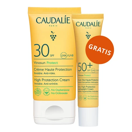 Caudalie Vinosun Protect, invisible high protection cream, SPF 30, 50 ml + invisible, light, very high protection cream, SPF 50+, 20 ml free of charge