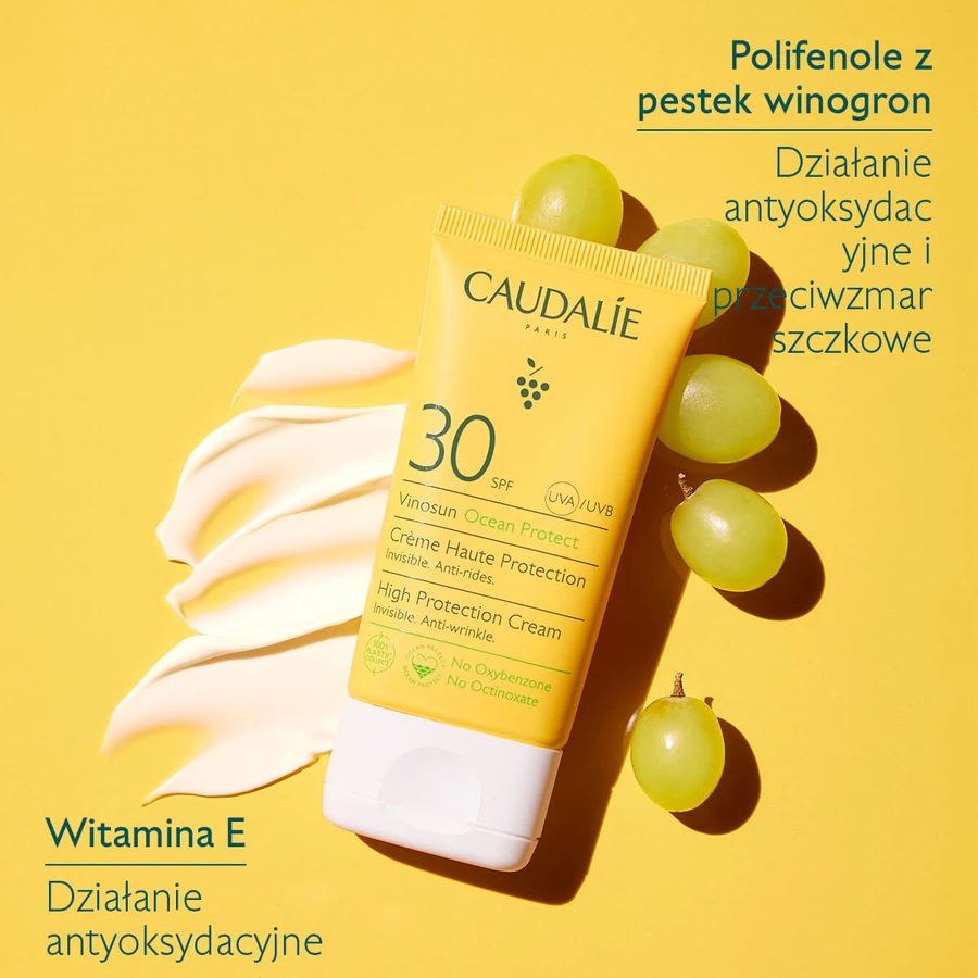 Caudalie Vinosun Protect, invisible high protection cream, SPF 30, 50 ml + invisible, light, very high protection cream, SPF 50+, 20 ml free of charge