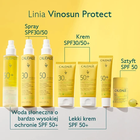 Caudalie Vinosun Protect, invisible high protection cream, SPF 30, 50 ml + invisible, light, very high protection cream, SPF 50+, 20 ml free of charge