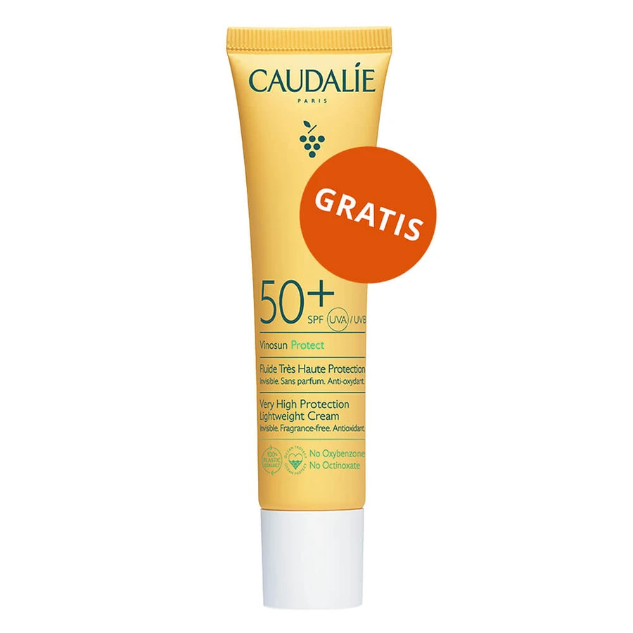 Caudalie Vinosun Protect, invisible high protection cream, SPF 30, 50 ml + invisible, light, very high protection cream, SPF 50+, 20 ml free of charge