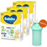Set Bebiko 2R Nutriflor Expert, Reisschleim Folgemilch, ab 6 Monaten, 3 x 600 g + Boon, Swig Strohflasche, 265 ml gratis