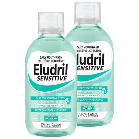 Set Eludril Sensitive, enjuague bucal, 2 x 500 ml