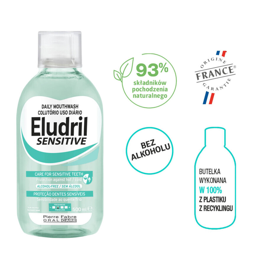 Set Eludril Sensitive, mondwater, 2 x 500 ml