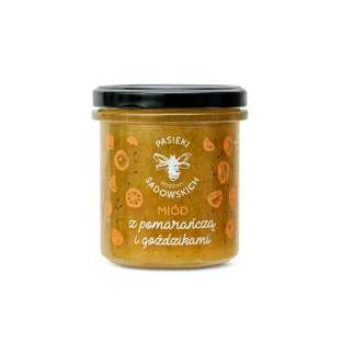 Apiarios de la Familia Sadowski, miel de naranja y clavo, 430 g