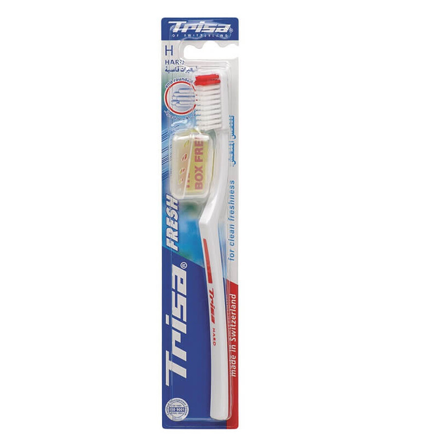 Buy Toothbrush with protective cap, Fresh Hard, Trisa Toothbrush with protective cap, Fresh Hard, Trisa
