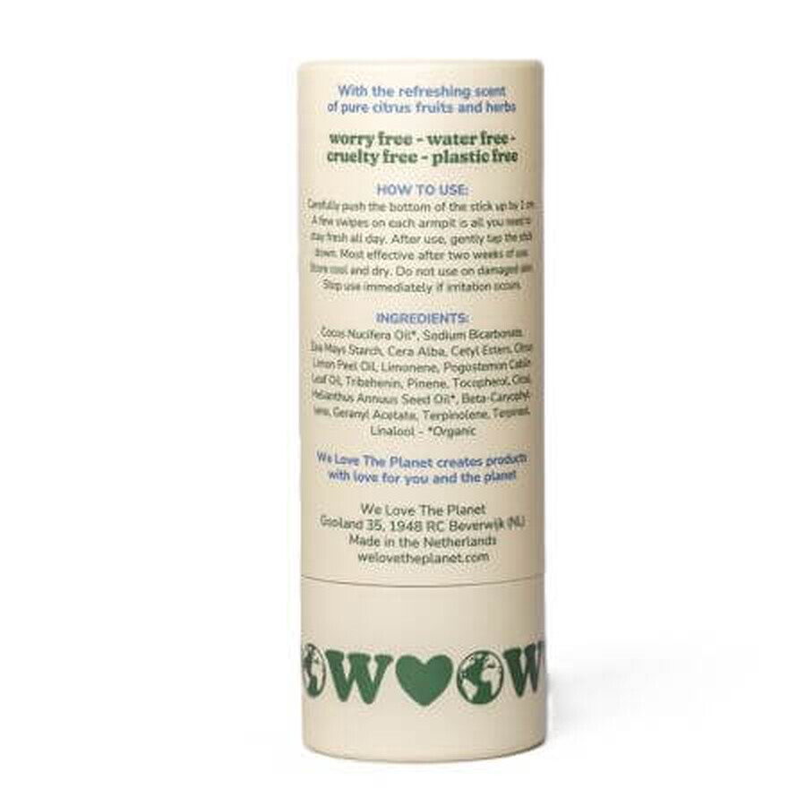 Deodorant-Stick Fresh Citrus, 40 g, We Love The Planet