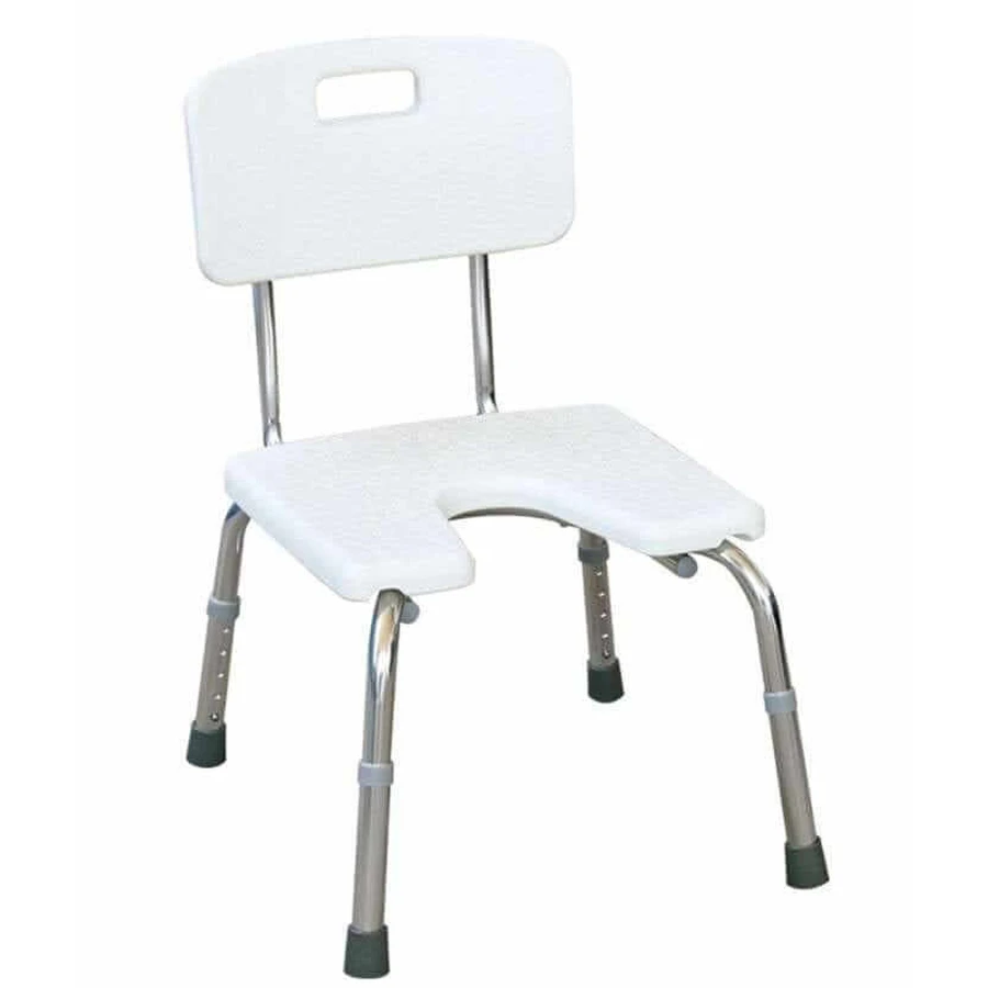 DrHappy JL796L Silla de baño en U con respaldo y asiento