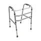 Folding walking frame with step-by-step function and height adjustable