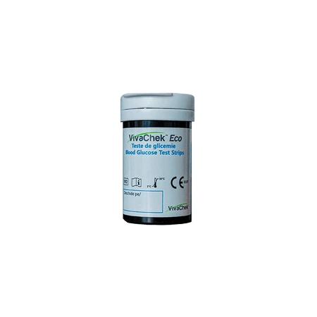 50 pruebas de glucosa en sangre VivaChek Eco