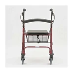 DrHappy JL966LH Faltbarer 4-Rad-Faltrollator mit 4 Rädern, Bremse, Sitz und Korb, Stahl DrHappy JL966LH