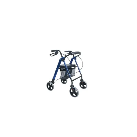 Mesa Rodante Plegable con 4 Ruedas, Asiento y Asas de Apoyo Regulables en Altura Dr. Happy JL9188LH