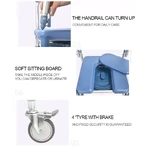 Shower Chair with Castors and WC suitable also for Dr. Happy Shower JLC00303