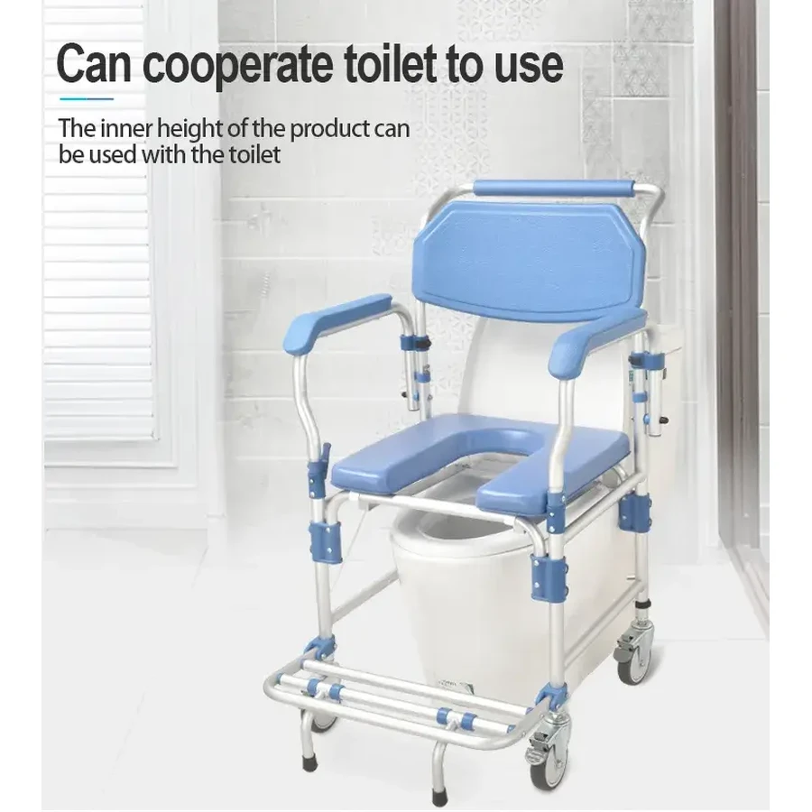 Shower Chair with Castors and WC suitable also for Dr. Happy Shower JLC00303