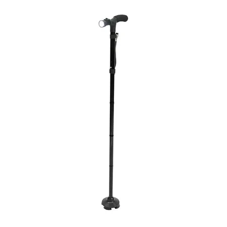 Verstelbare en opvouwbare wandelstok met zaklamp Dr Happy JL9274