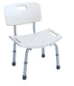 DrHappy JL798L Silla de Baño con Respaldo y Asiento con Asas