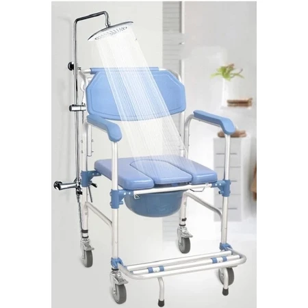Silla para WC Dr Happy con ruedas JLC00301