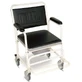 Dr. Happy JL693 Silla de inodoro de aluminio con ruedas de aluminio