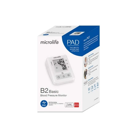 Electronic Upper Arm Blood Pressure Monitor Microlife BP B2 Basic