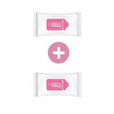 1+1 pack of intimate wipes with baking soda, Barza