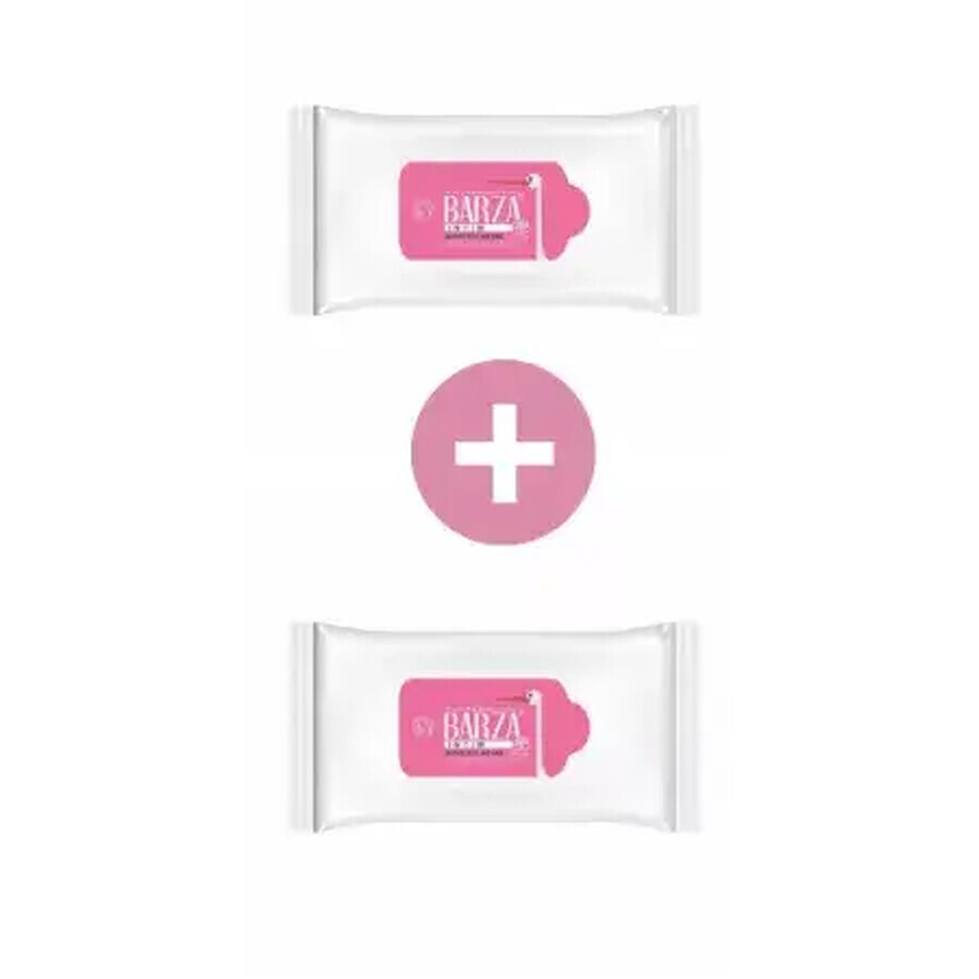 Serviettes hygiéniques au bicarbonate de sodium paquet 1+1, Barza