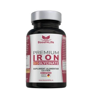 Hierro Bisglicinato Premium, 71,8 mg, 60 cápsulas, Boost4life