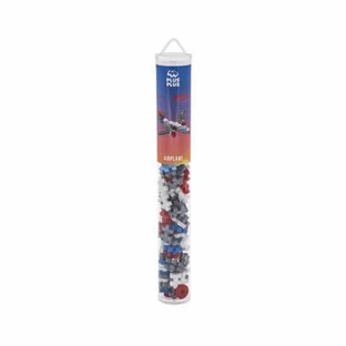 Tube construction set, + 5 years, Airplane, 100 pieces, Plus-Plus