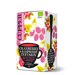 Cupper Organic Cherry and Raspberry Tea, 50g, Allos Hof