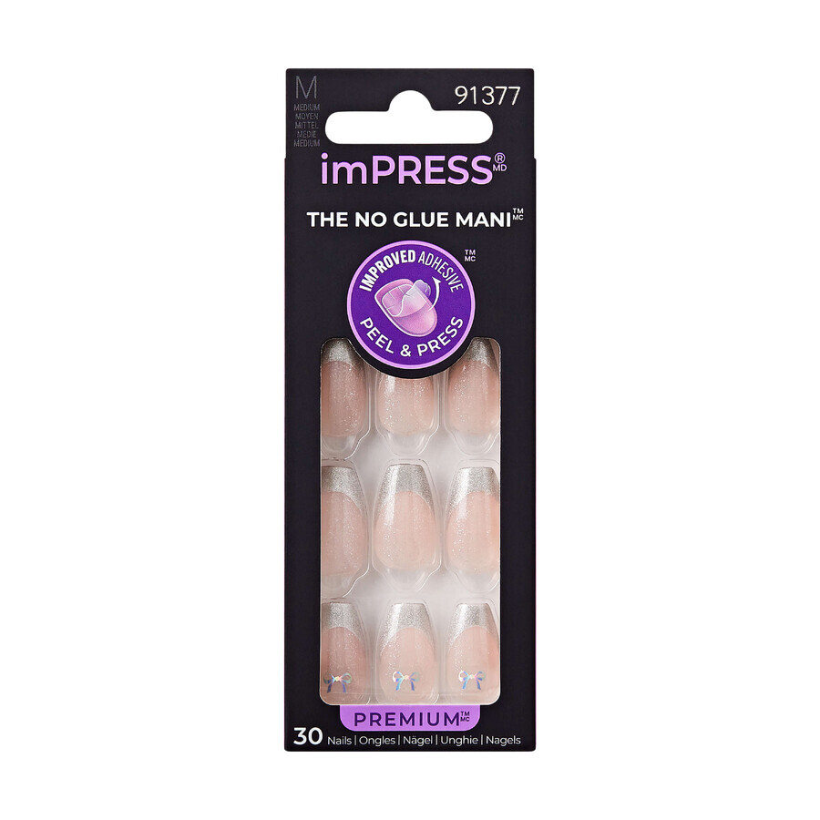 imPRESS Unghie finte premium, Memory Lane, 1 set, Kiss