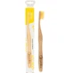 Yellow bamboo toothbrush for adults, Nordics
