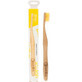 Cepillo de dientes de bamb&#250; amarillo para adultos, Nordics
