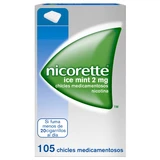 NICORETTE ICE MINT 2 MG 105 CHEWING GUMS