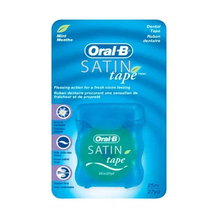 Oral B Satin Tape Fluor Dental Tape Mint 25m