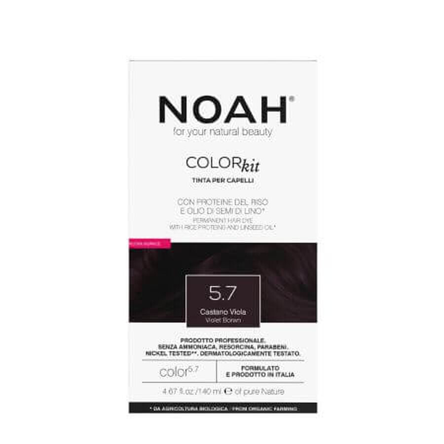 Natuurlijke haarverf, Saten Violet 5.7, 140 ml, Noah