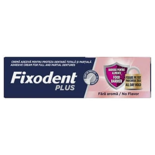 Prothesenhaftcreme Plus Food Barrier Neutral, 40 g, Fixodent