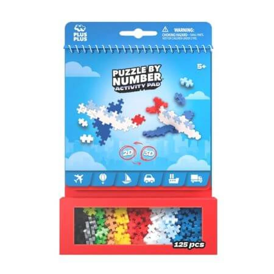 Activity Set, ab 5 Jahren, Transportmittel, 125 Teile, Plus-Plus