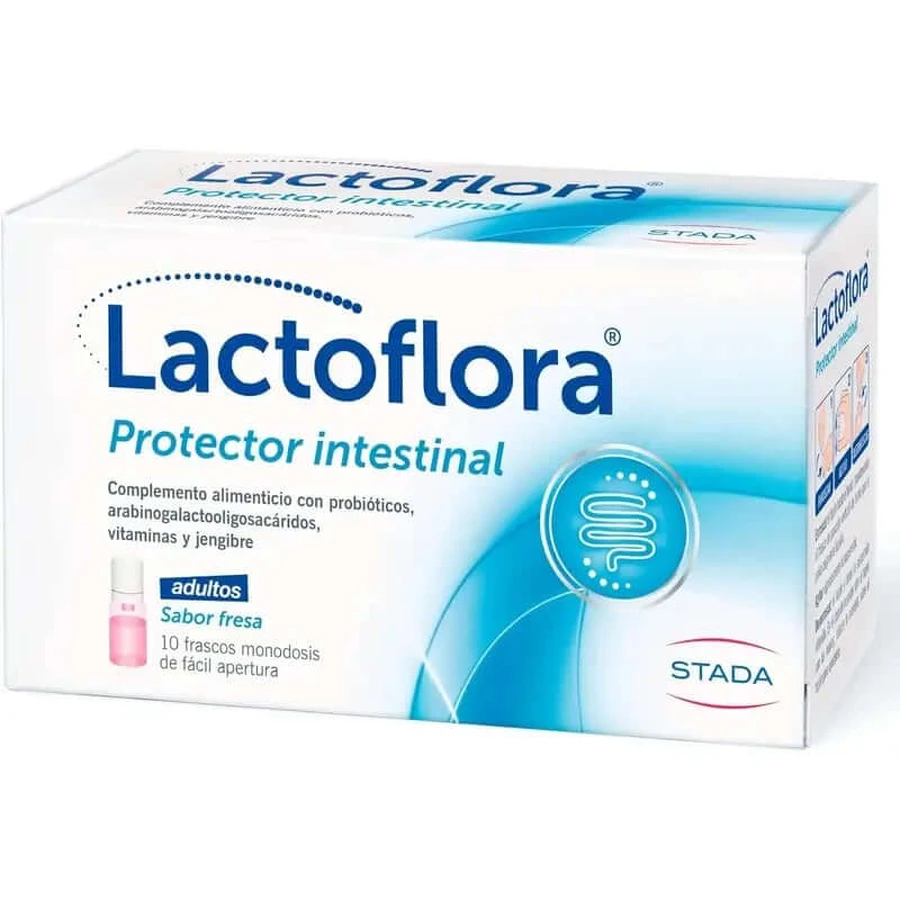 Lactoflora Probiotic With Vitamins 100 billion Adult 10 Single Dose Bottles
