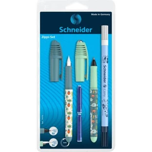 Grüner Stift + Zippi Rollerball + Zippi Roller + Corry Pic + 2 Minen, 1 Set, 1 Set, Schneider