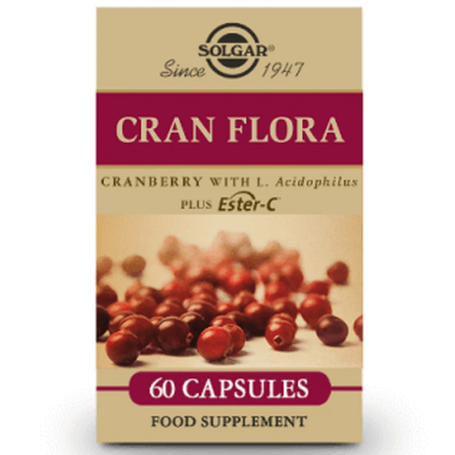 Solgar Cran Flora, 60 Kapseln