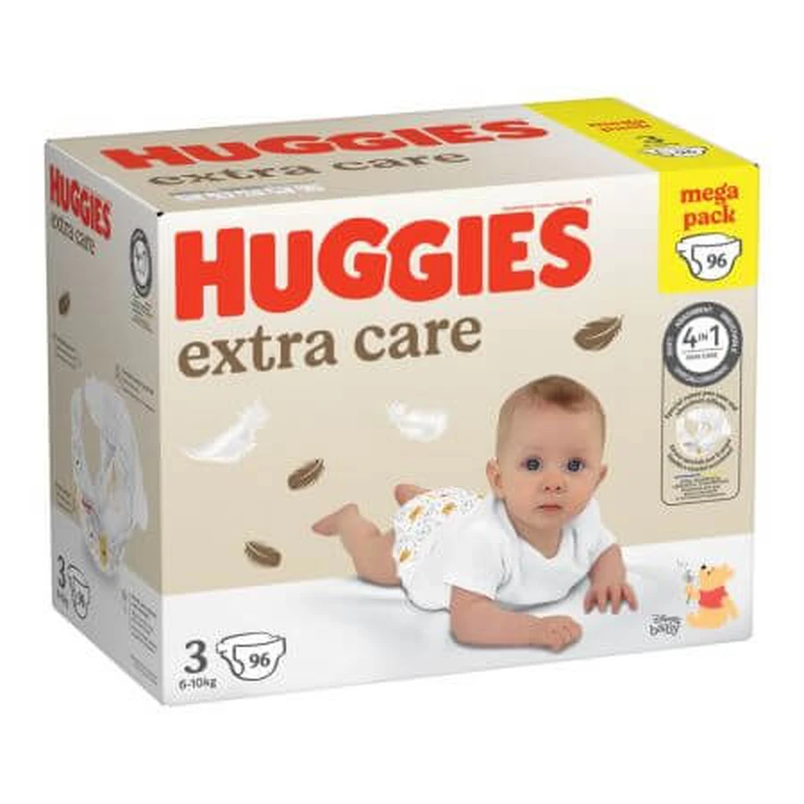 Extra Care Windeln, Nr. 3, 6-10 kg, 96 Stück, Huggies