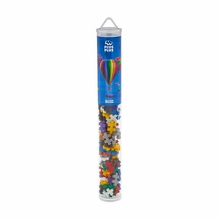 Tube Construction Set, + 5 years, Standard Colors, 100 pieces, Plus-Plus