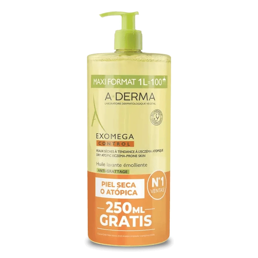 ADERMA EXOMEGA CONTROL OLIO DETERGENTE EMOLLIENTE 1 CONFEZIONE DA 1 L