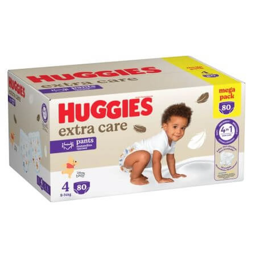 Extra Care pants diapers Extra Care, No. 4, 9-14 kg, 80 pcs, Huggies
