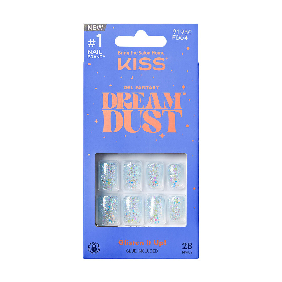 Fantasy Dreamdust Gel Valse Nagels, Champagnes, 1 set, Kiss