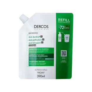 Dercos Eco Reserve anti-roos shampoo voor normaal tot vet haar, 390 ml, Vichy