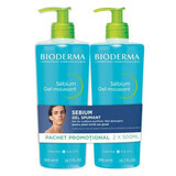 Sebium Schuimend Gelpak, 2 x 500 ml, Bioderma