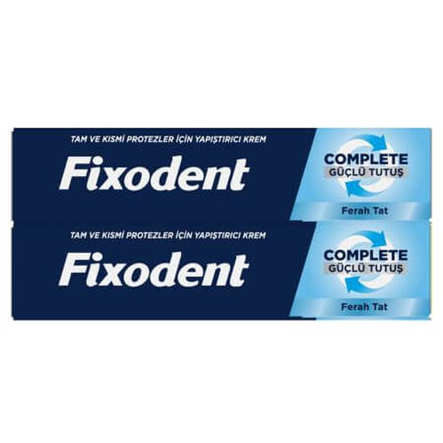 Crème adhésive pour prothèses dentaires Complete Strong Hold Fresh, 2 x 47 g, Fixodent
